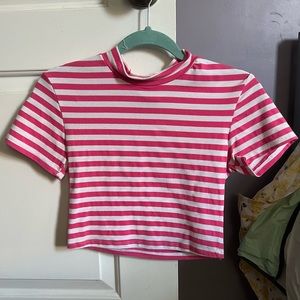 Vixen By Micheline Pitt Bad Girl Crop Top, Pink